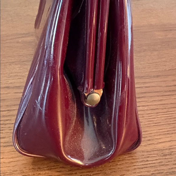 GOLDCREST LEATHERGOODS - MCM Vintage Plum Patent Leather Handbag - Picture 10 of 10